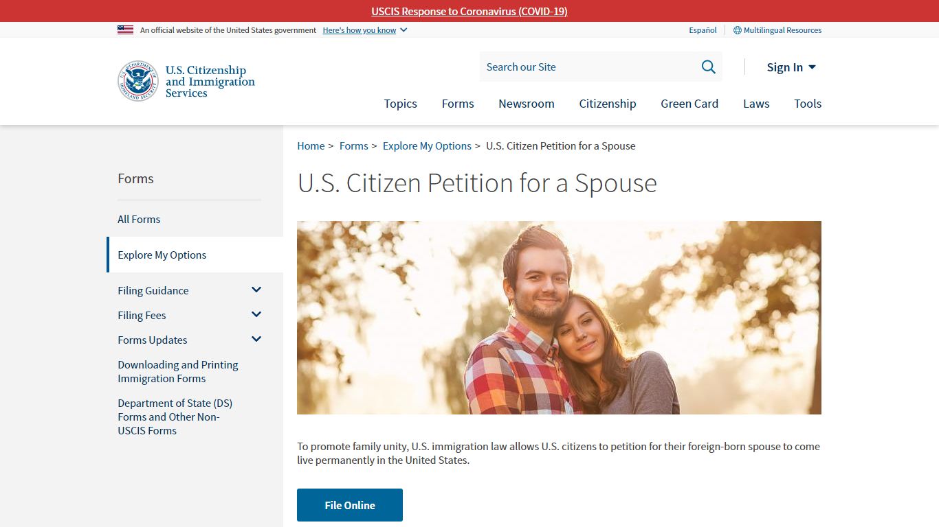 U.S. Citizen Petition for a Spouse | USCIS